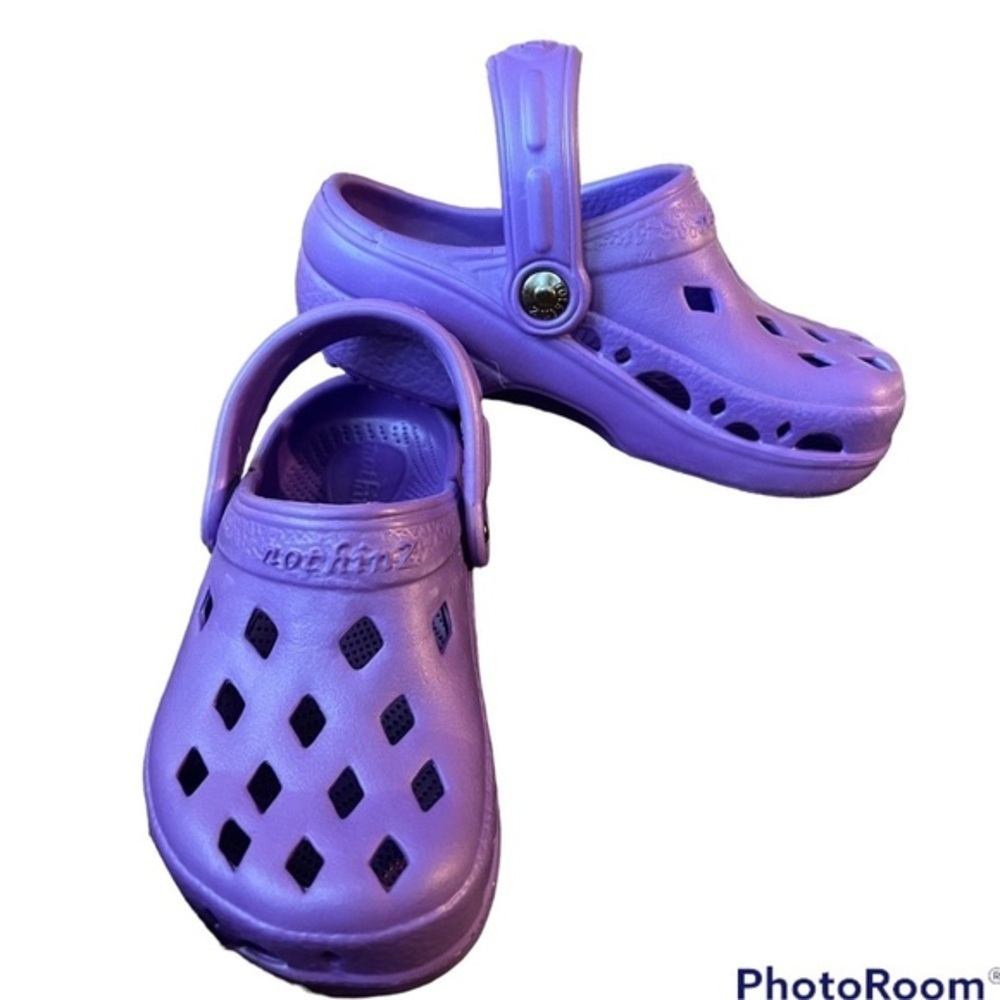 ✨nothinZ Unisex Kids Super Cute Purple Comfort Clogs NEW✨SZ 12✨